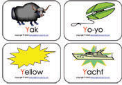 letter-Yy-mini-flashcards